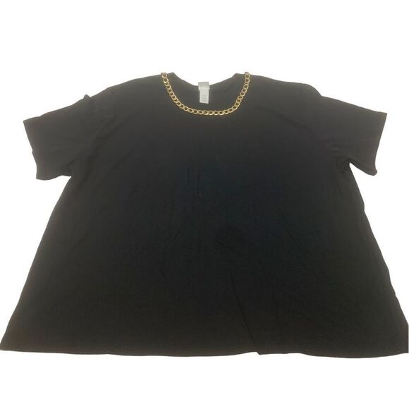 Chain Link Detail T-shirt - Picture 1 of 8